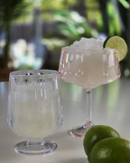 Clear Ribbed Outdoor Goblets — Set of 2