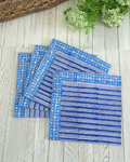 Breton Stripe Blue — Cotton Napkins (Set of 4)
