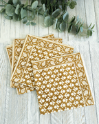 Charlotte Bloom Caramel — Cotton Napkins (Set of 4)