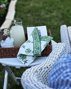Lilibet Green Floral — Cotton Napkins (Set of 4)