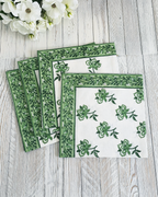 Lilibet Green Floral — Cotton Napkins (Set of 4)