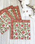 Pomegranate Grove Berry — Cotton Napkins (Set of 4)