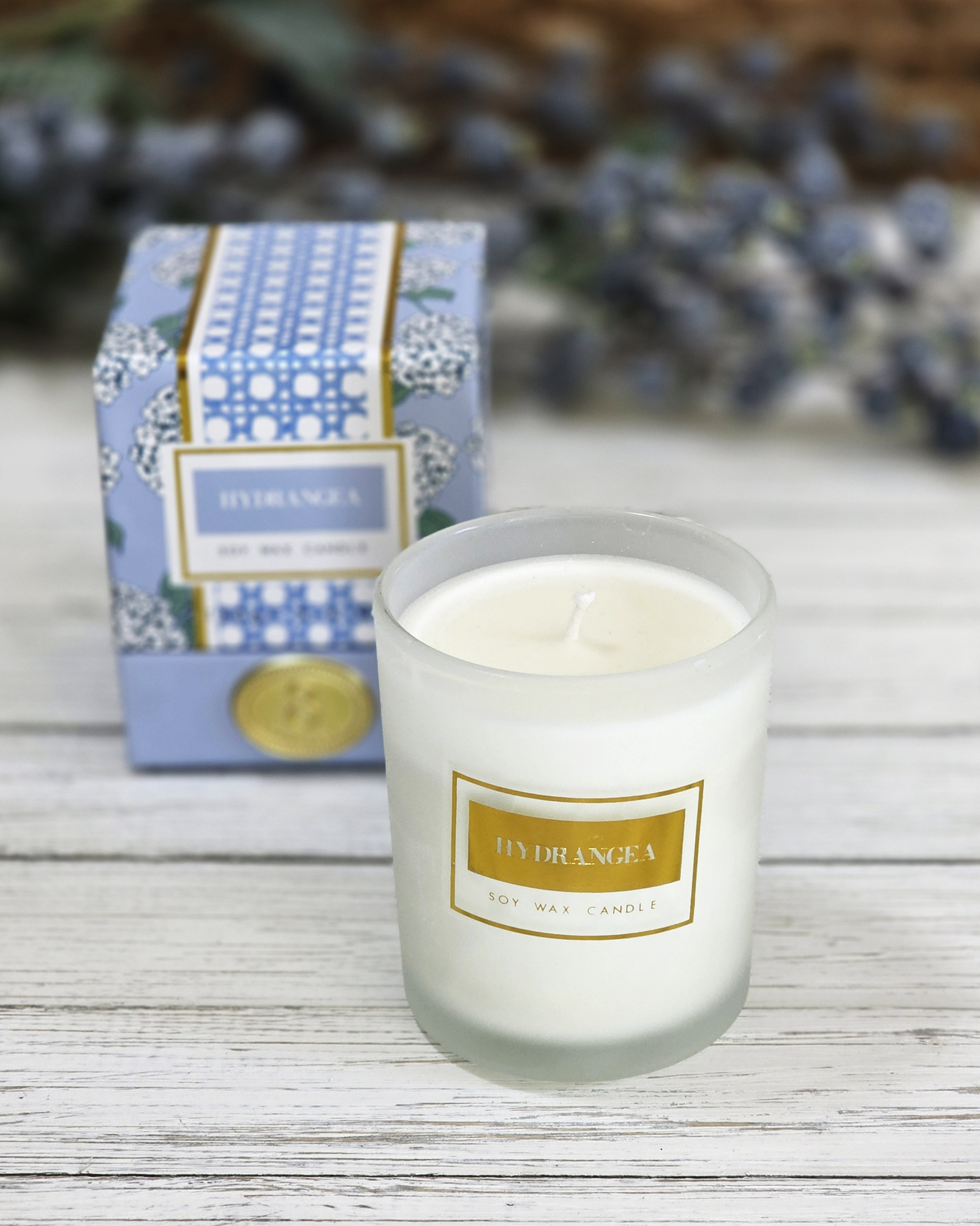 Hydrangea & Tea Leaves Candle