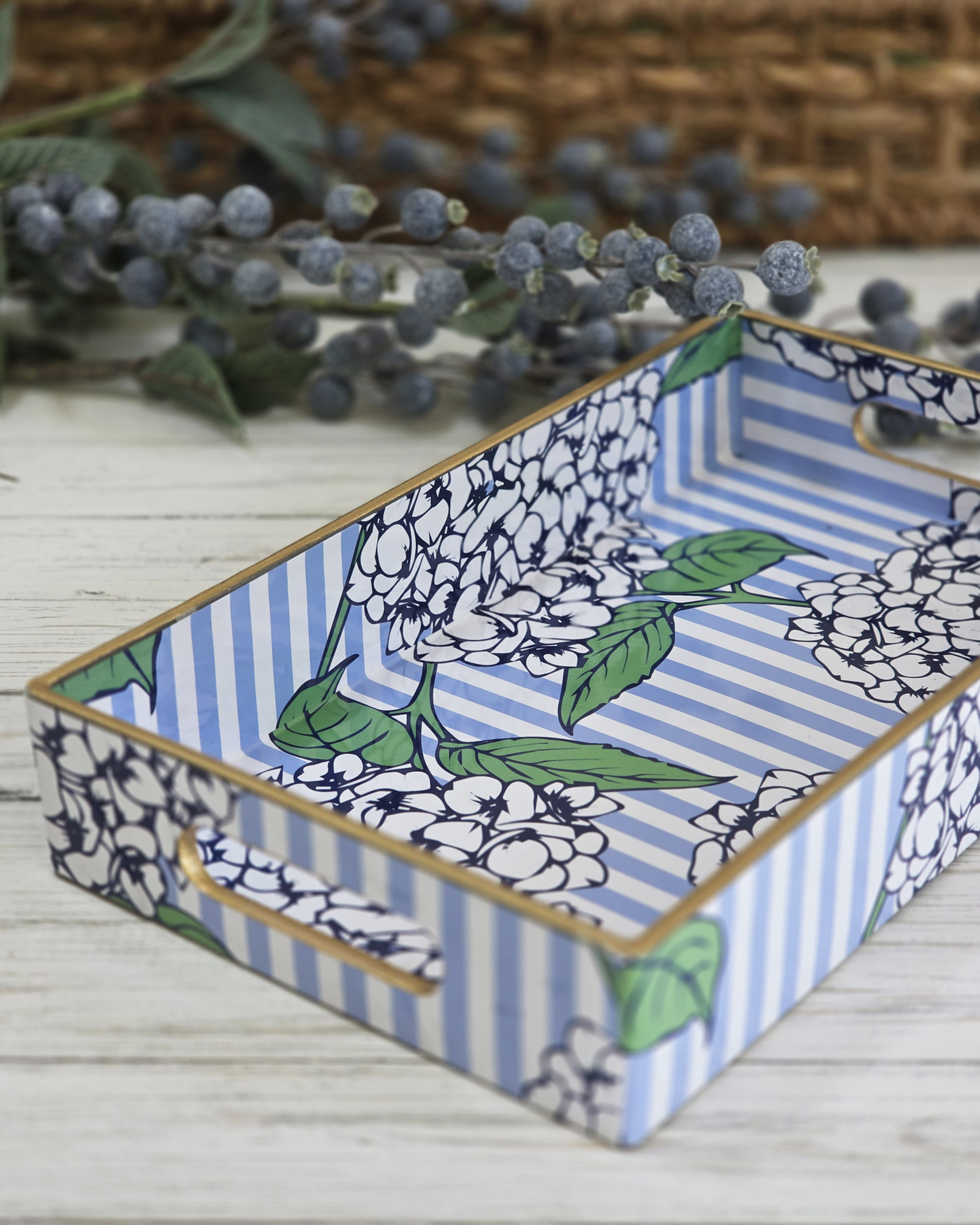 Hydrangea & Tea Leaves Gift Set