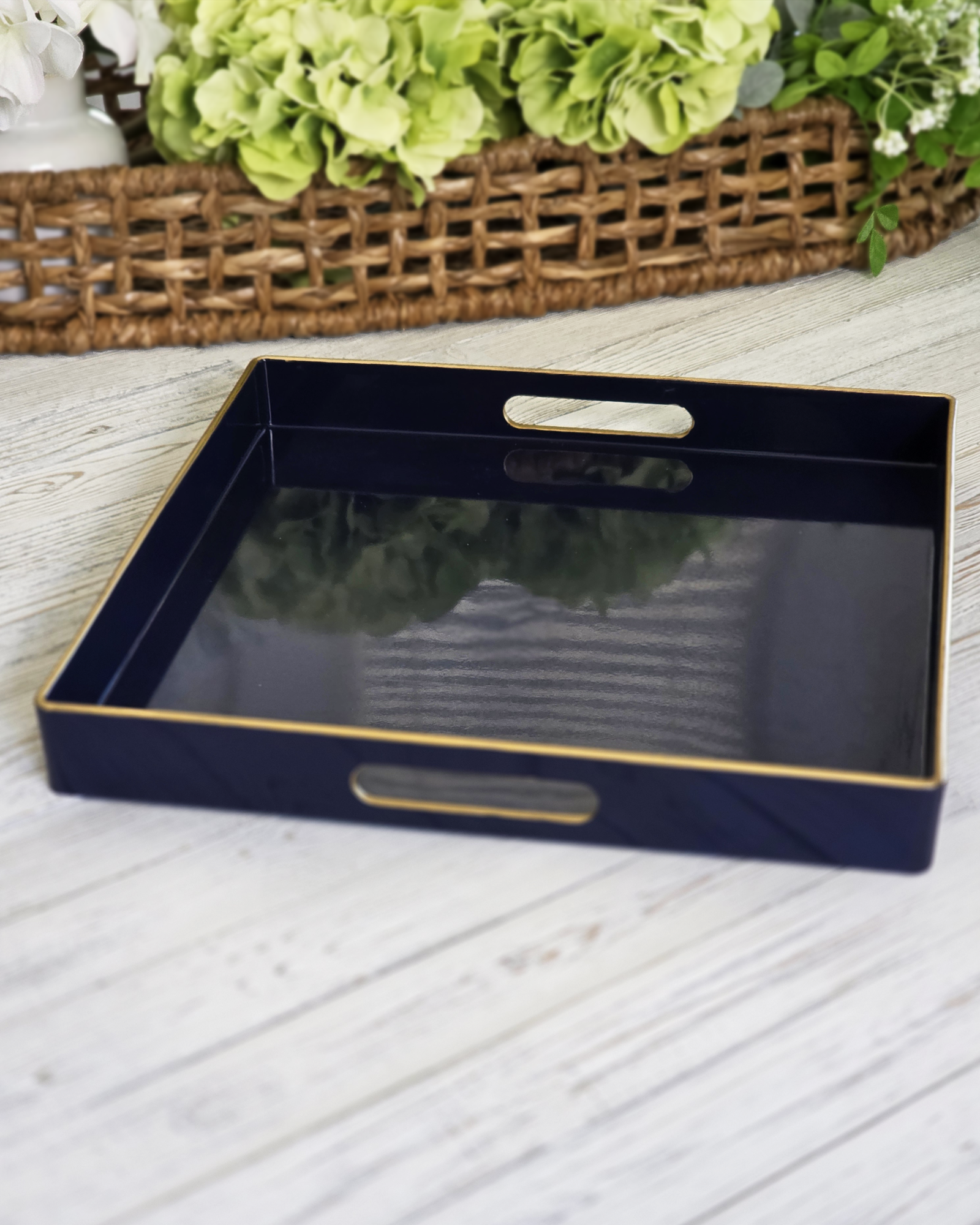 Classic Navy — Square Tray