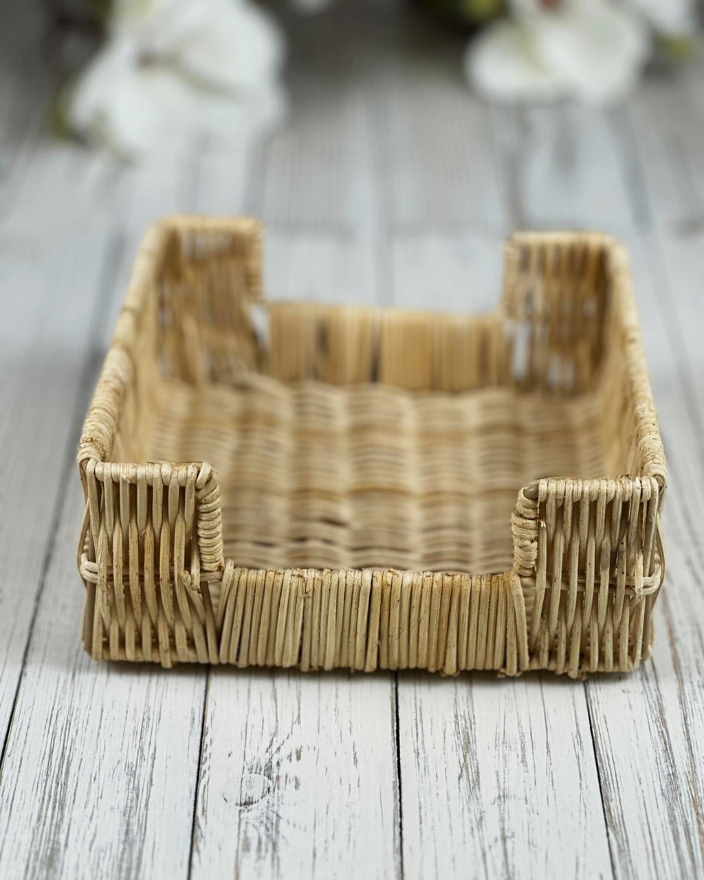 Woven Rattan — Cocktail Napkin Holder