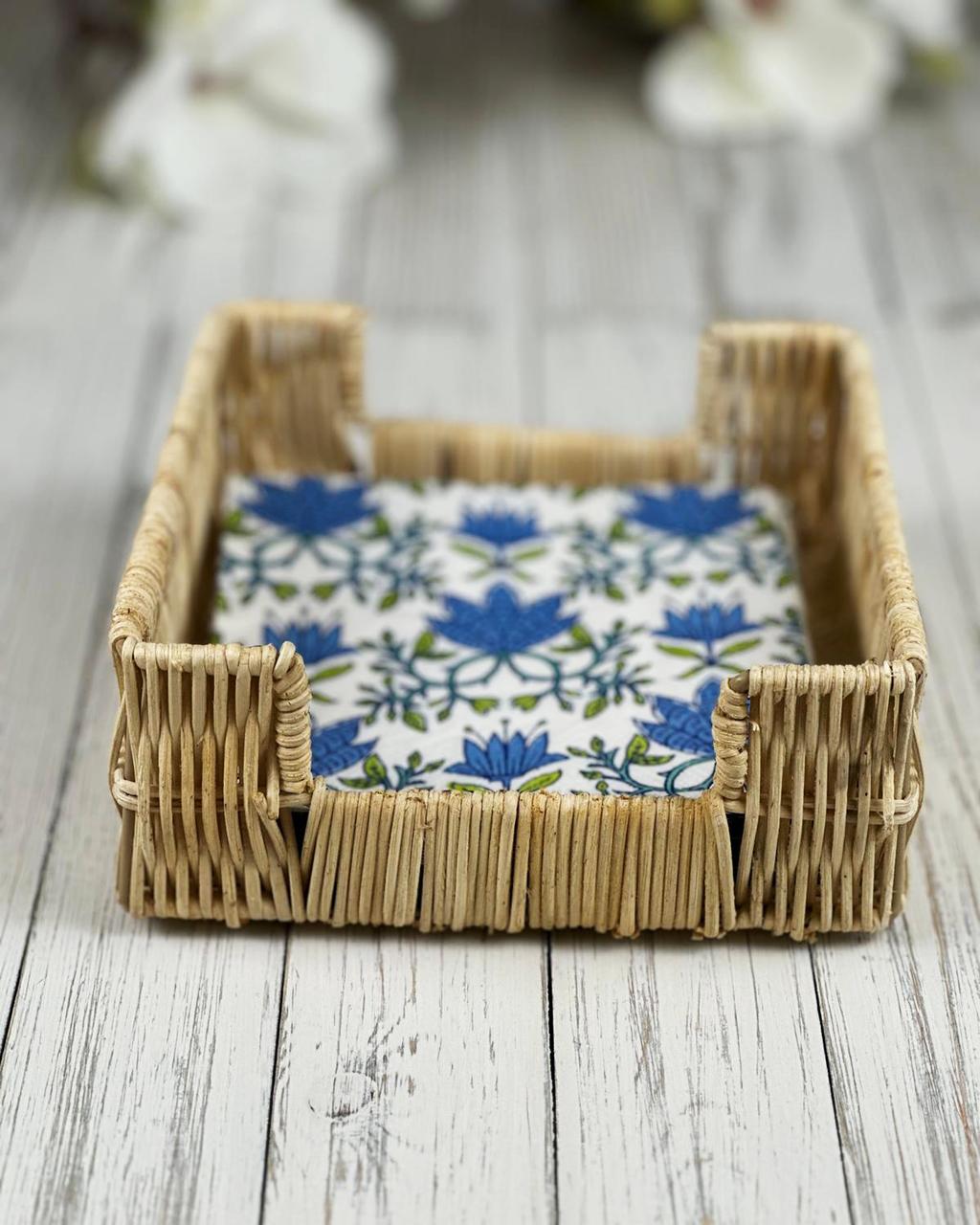 Tilly Blue Cocktail Napkins — Set of 4 Packs
