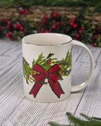 Holly & Bow Christmas Mug.