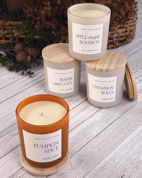 Apple Maple Bourbon Large Soy Candle