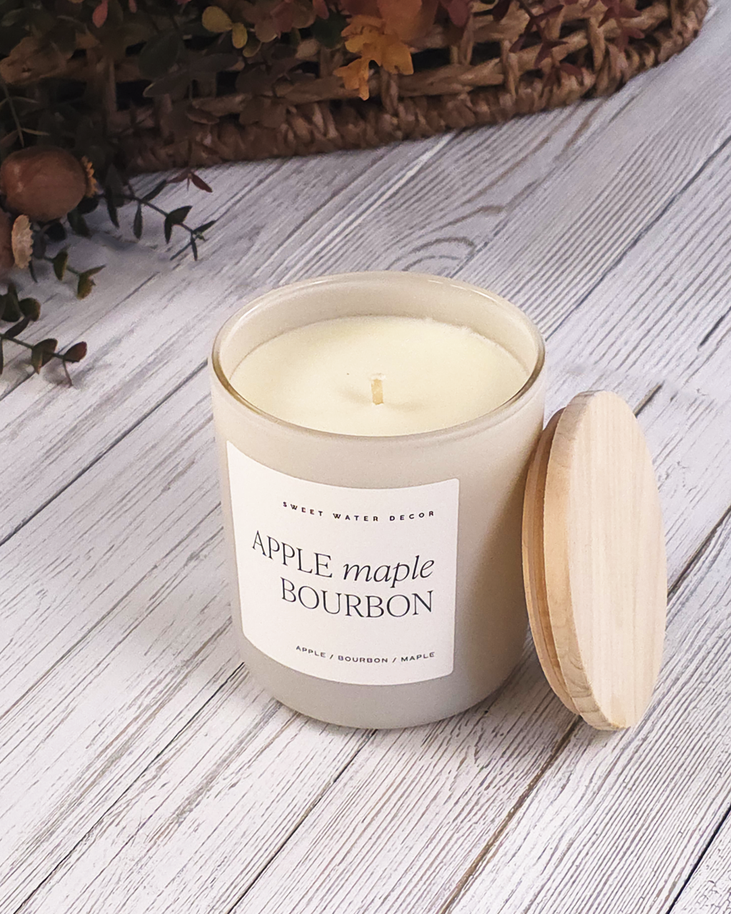 Apple Maple Bourbon Large Soy Candle