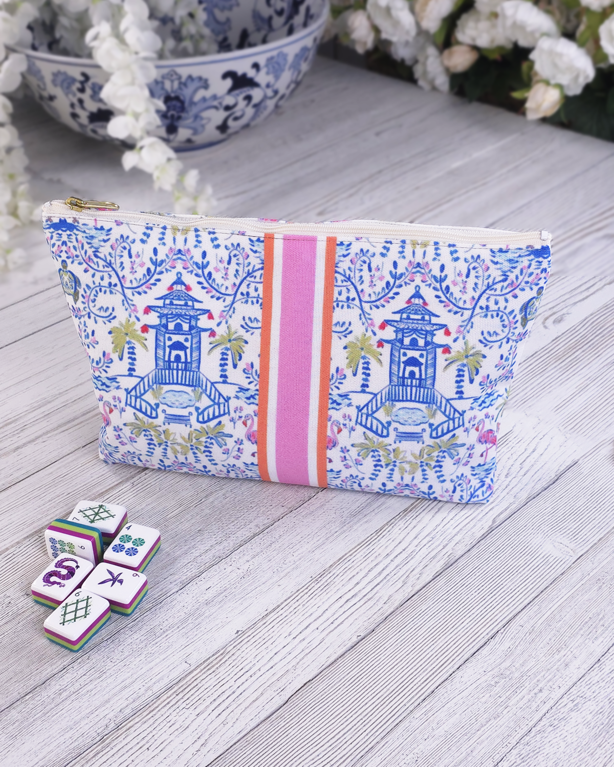Global Chinoiserie — Mahjong & Essentials Pouch