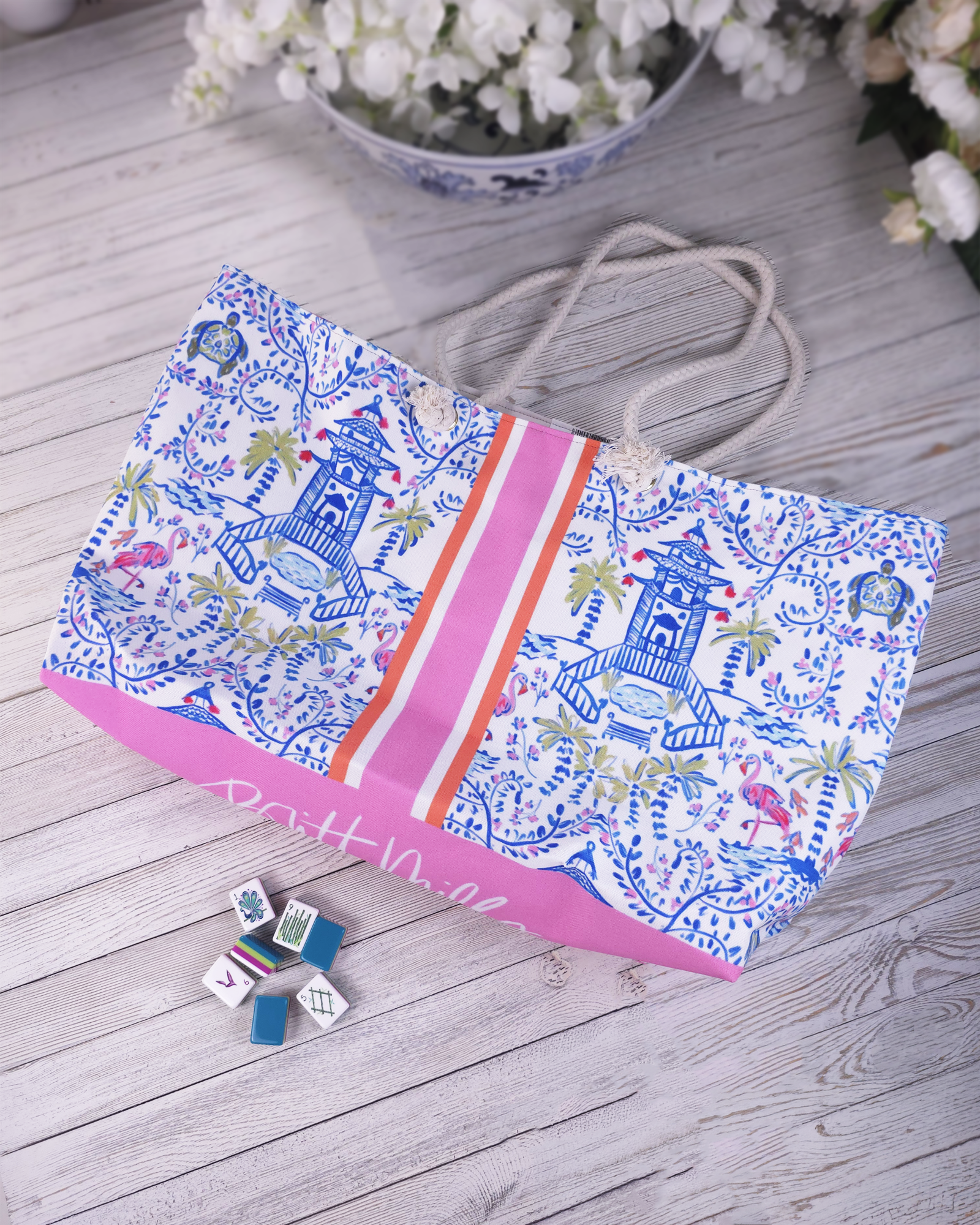 Global Chinoiserie — Mahjong & Everyday Tote