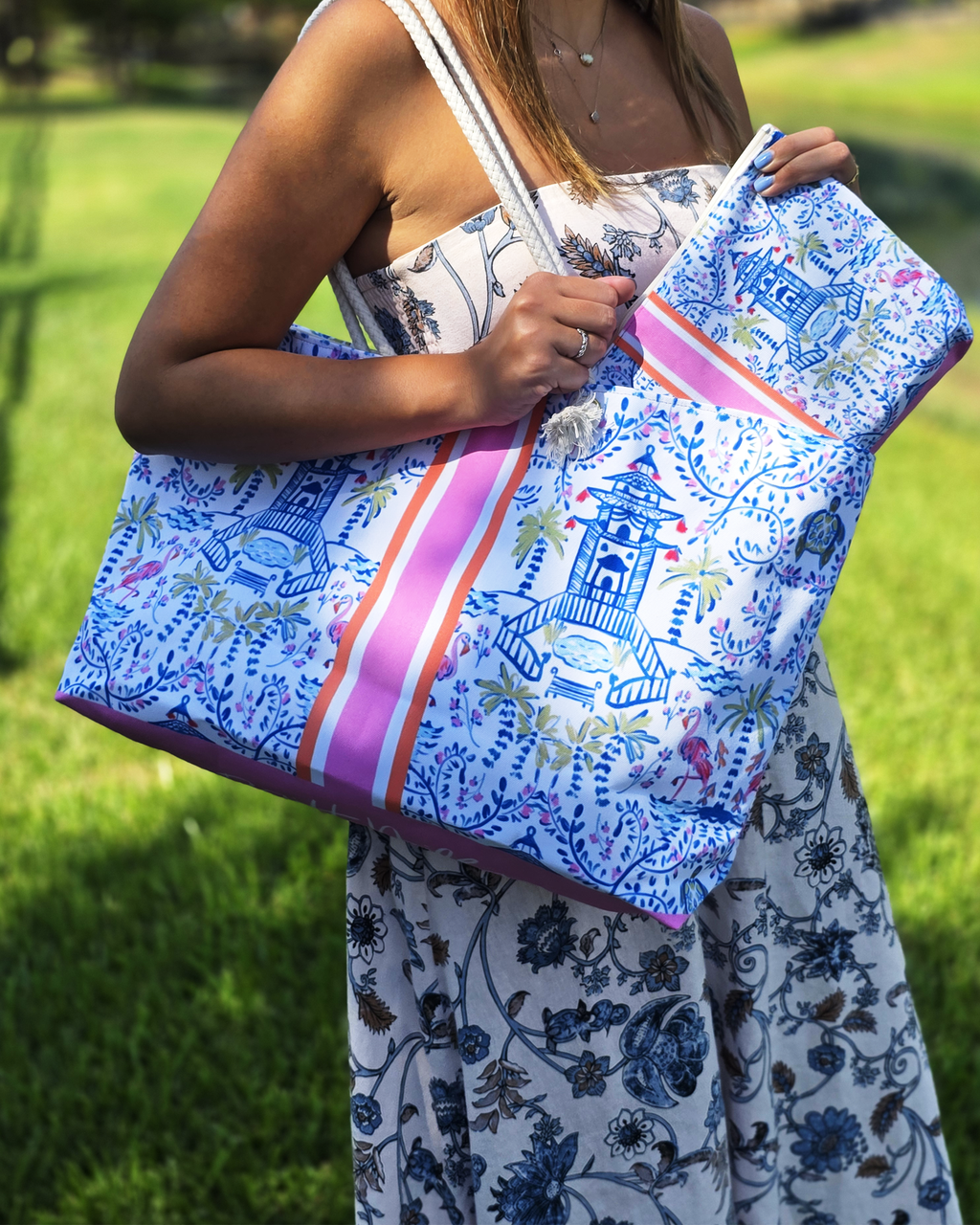 Global Chinoiserie — Mahjong & Everyday Tote