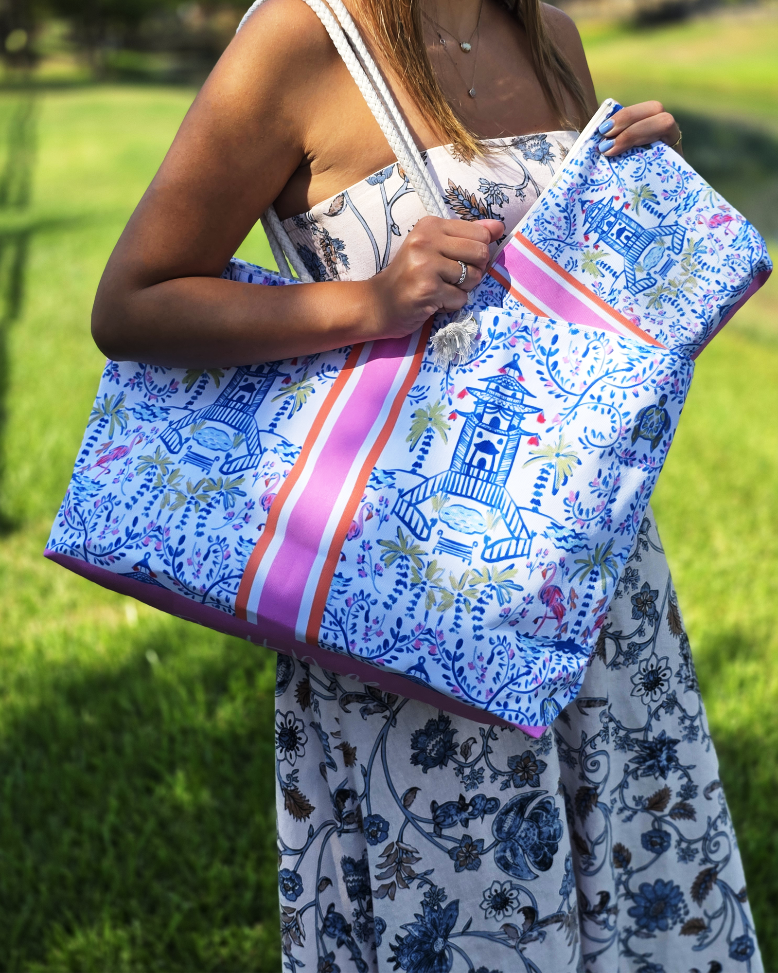 Global Chinoiserie — Mahjong & Everyday Tote