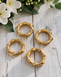 Golden Bamboo — Napkin Rings (Set of 4)