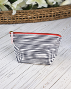 Coastal Stripe Canvas Pouch