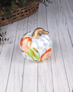 Small Oranges Pumpkin — Hand-Painted Ceramic by Jessica Reynolds Art