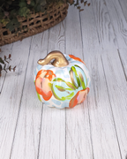 Small Oranges Pumpkin — Hand-Painted Ceramic by Jessica Reynolds Art