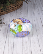 Blue Hydrangea Pumpkin — Hand-Painted Ceramic by Jessica Reynolds Art