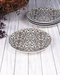 Green & Blush Botanical — Salad Plates (Set of 4)