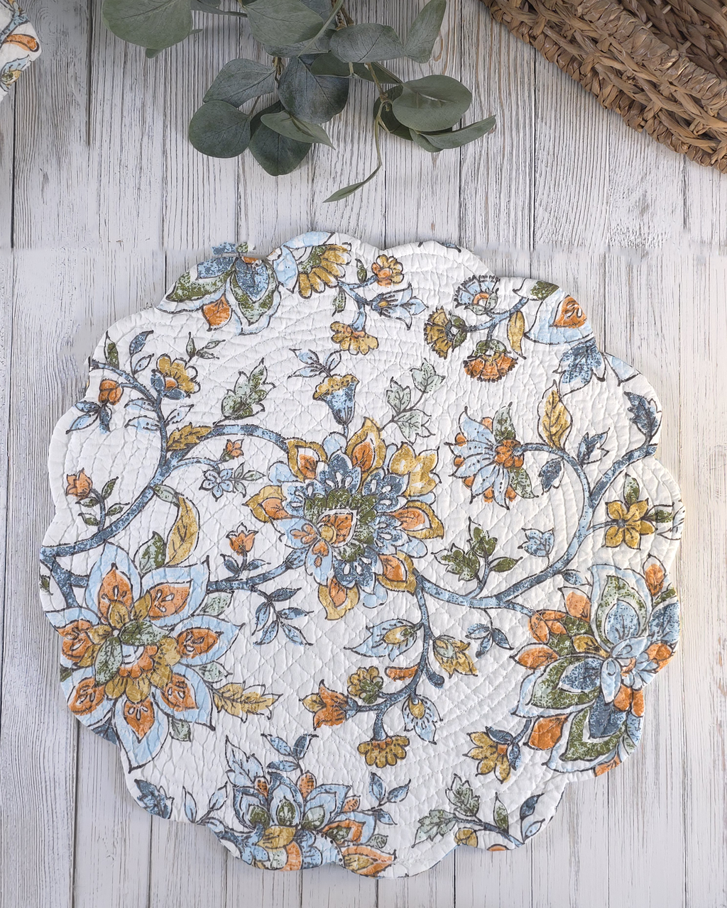 Ainsley Bloom — Reversible Quilted Placemats (Set of 4)