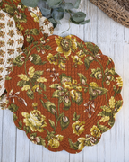 Autumn Bloom — Reversible Quilted Placemats (Set of 4)