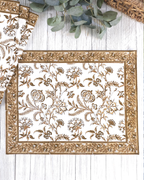Lilibet Mocha — Cotton Placemats (Set of 4)