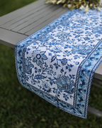 Gayatri Blue — Cotton Table Runner