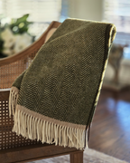Denver Olive — New Zealand Wool Throw