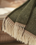 Denver Olive — New Zealand Wool Throw