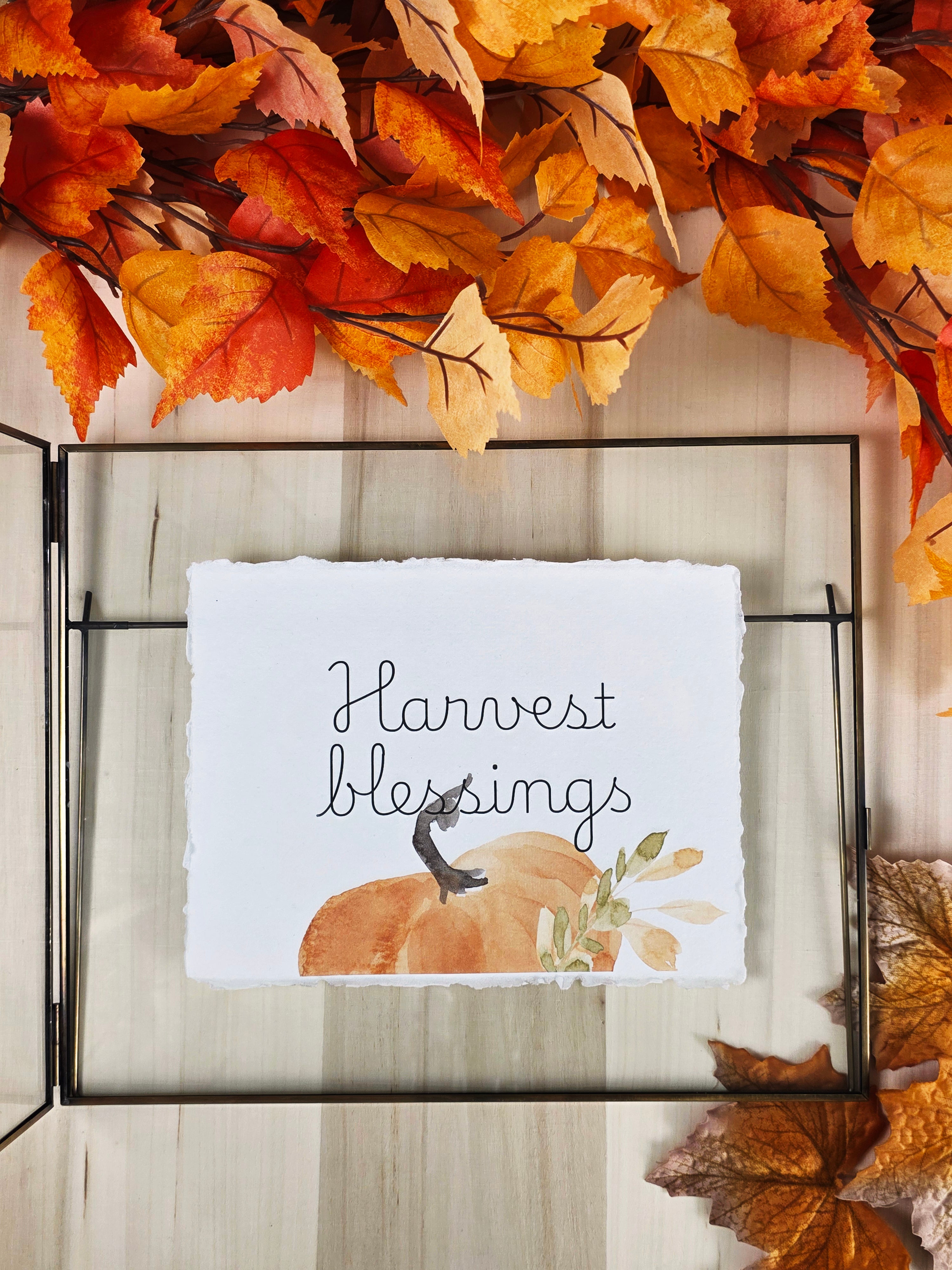 Patina Gold Frame – Large Horizontal Display